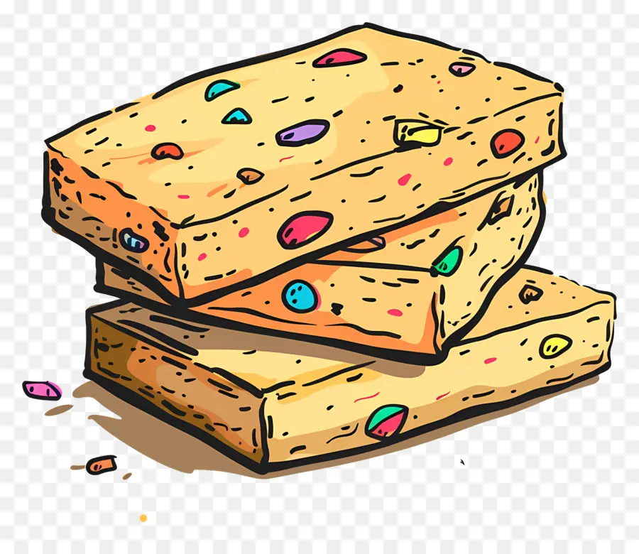 Galleta De Mantequilla，Galletas Coloridas PNG