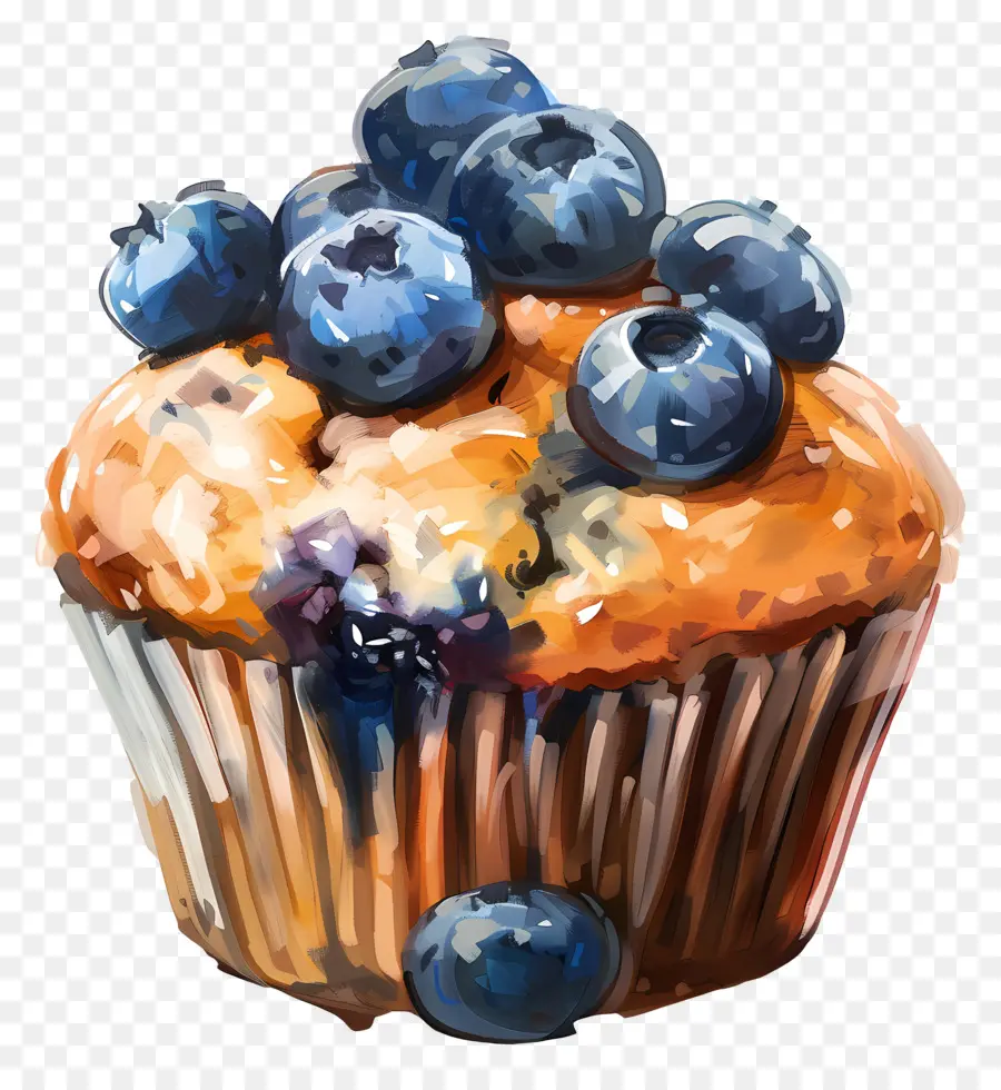 Muffin De Arándanos，Magdalena PNG