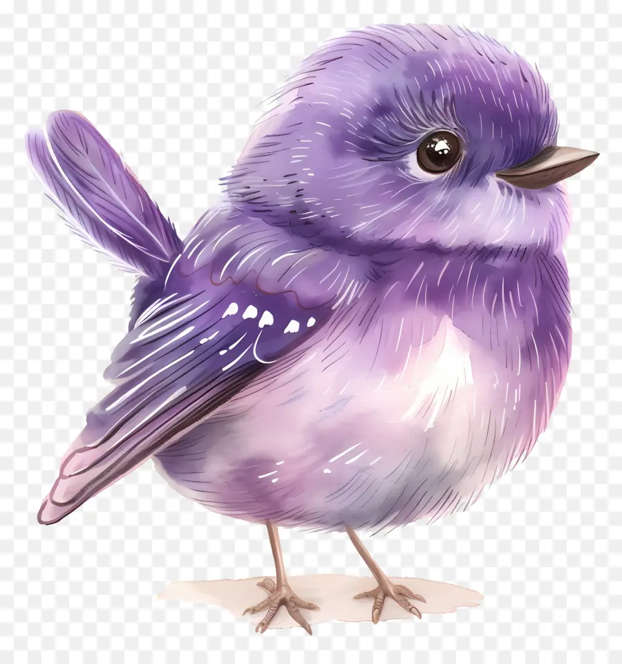 Pájaro Morado，Plumas PNG