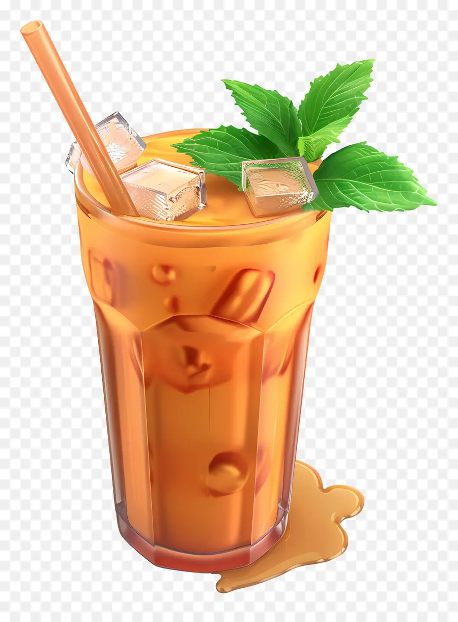 Té Tailandés，Té Helado PNG