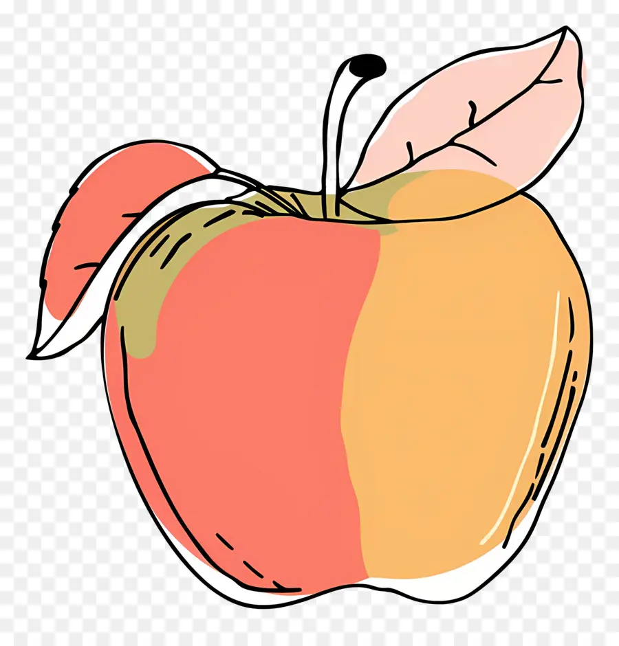 Esquema De Manzana，Hojas PNG