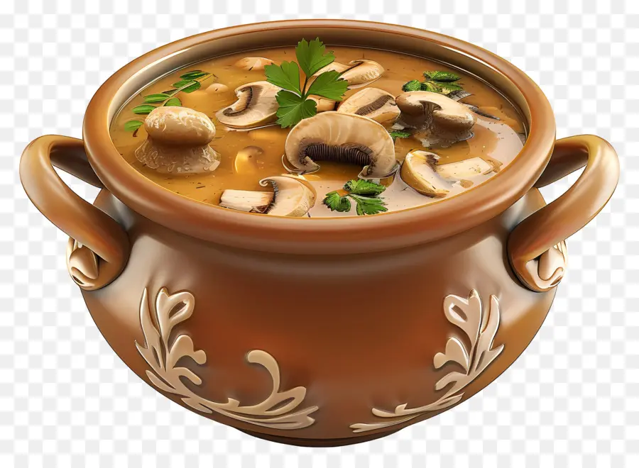 Sopa De Hongos，Marrón PNG