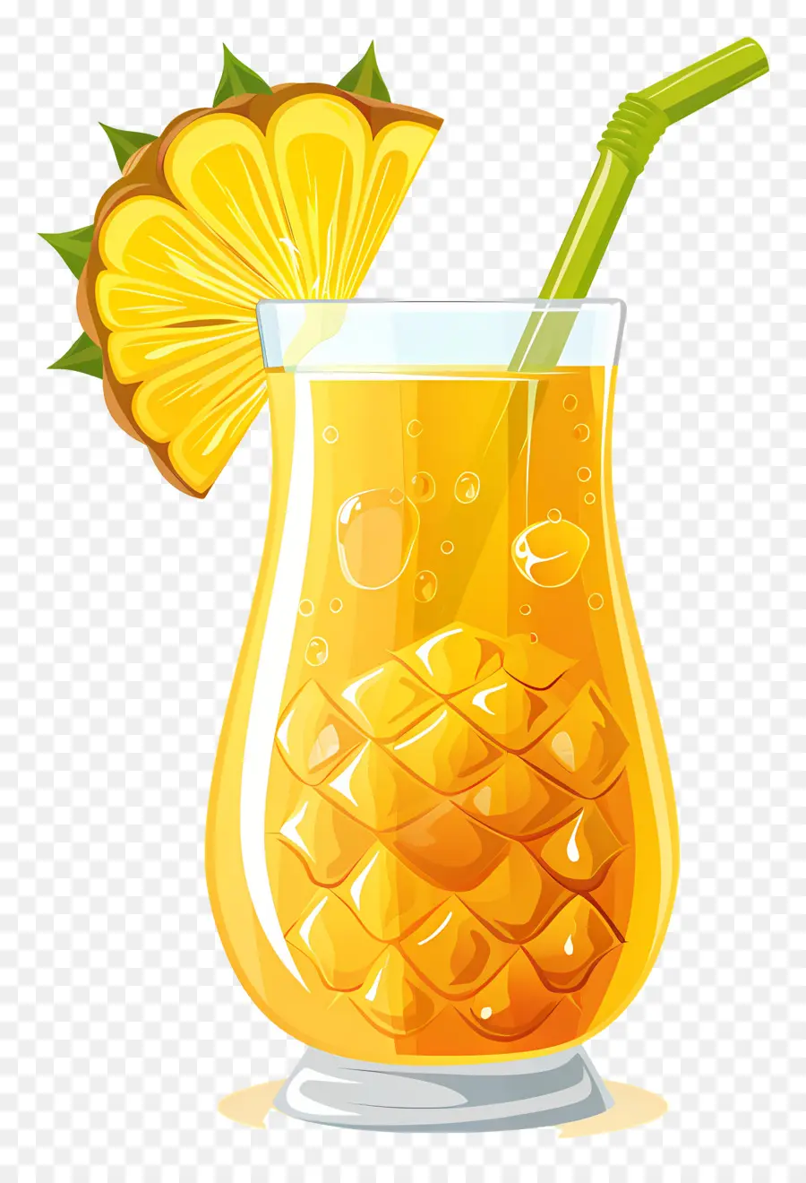 Jugo De Piña，Vaso PNG