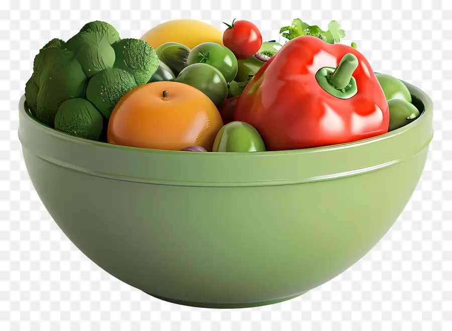 Tazón De Verduras，Pimienta PNG