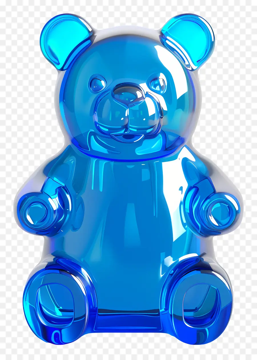 Oso De Goma，Oso Azul PNG