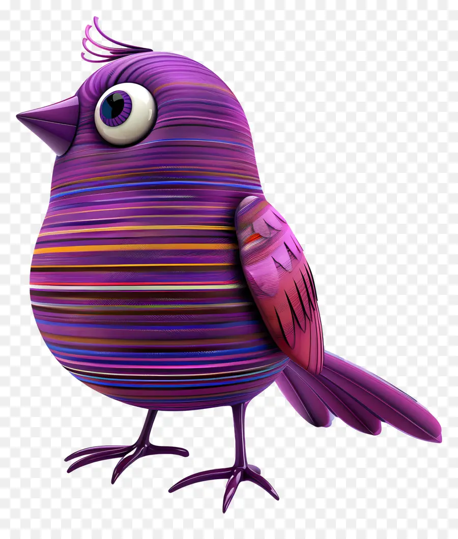 Pájaro Morado，Rayas PNG