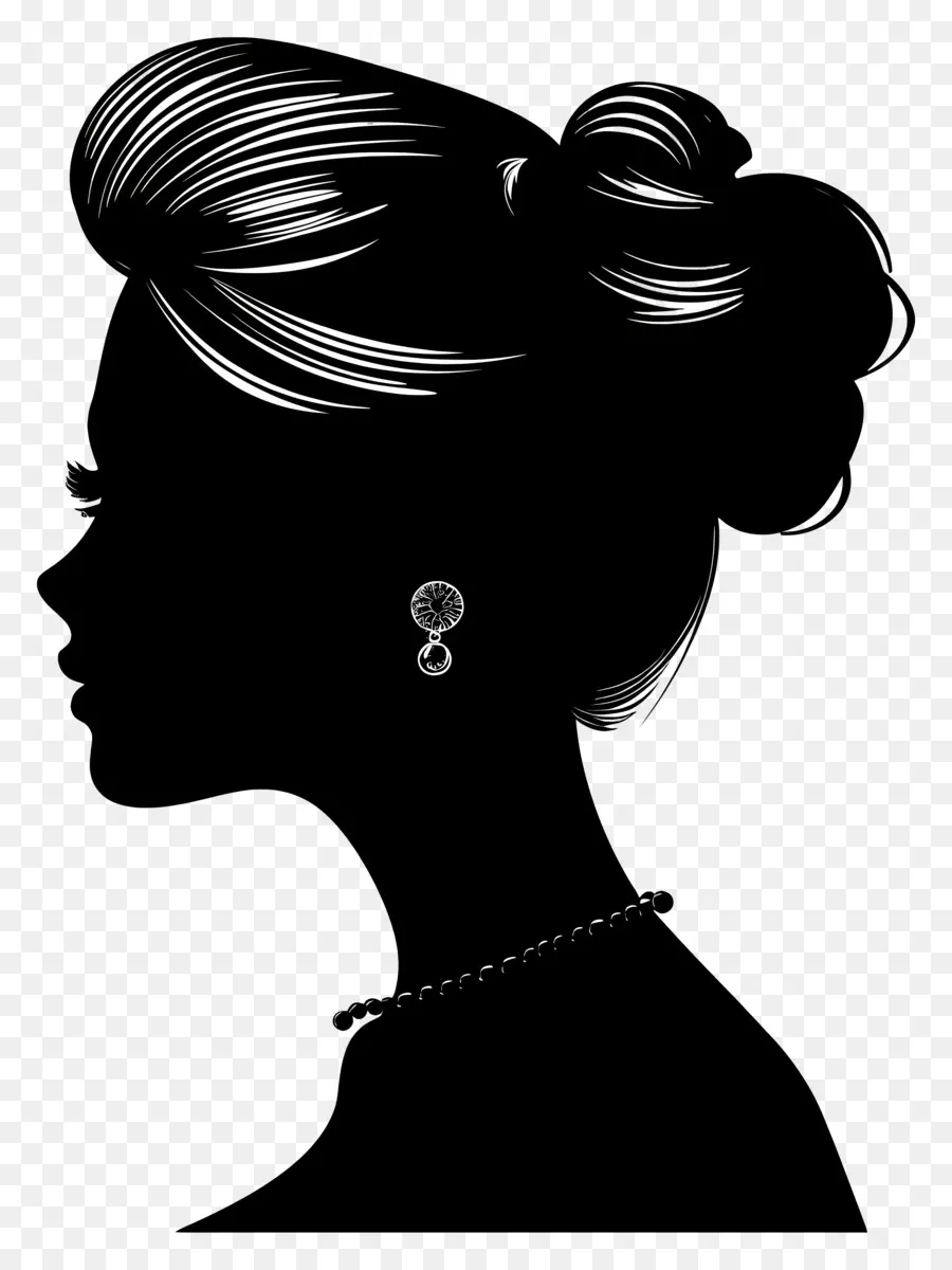 Silueta De Mujer Elegante，Silueta De Mujer PNG