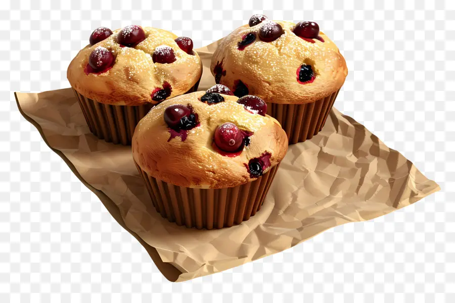 Muffins De Arándanos，Muffins De Frambuesa PNG