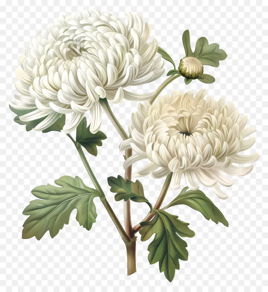 Flores De Crisantemo Blanco，Crisantemos Blancos PNG