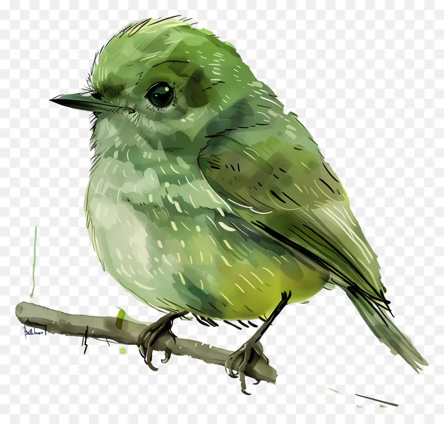 Pájaro Verde，Plumas PNG