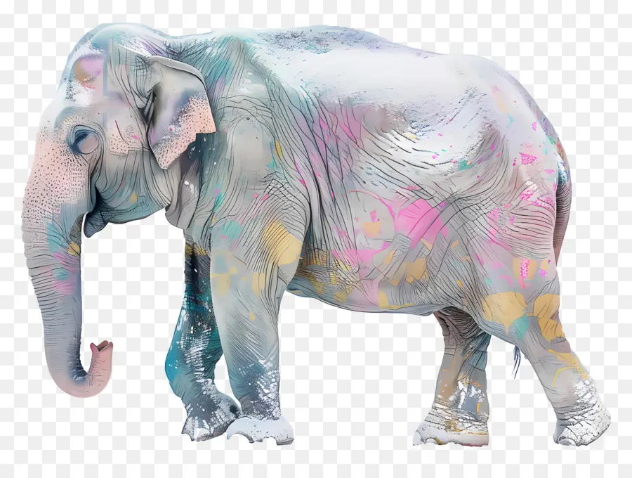 Elefante Indio，Elefante Colorido PNG