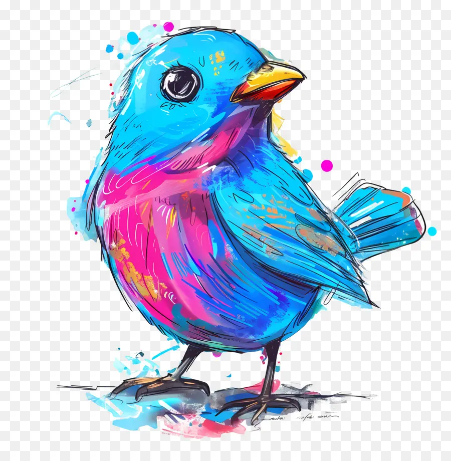 Pájaro Azul，Pájaro Colorido PNG