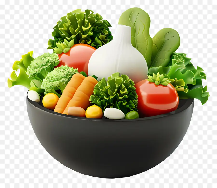 Tazón De Verduras，Zanahorias PNG