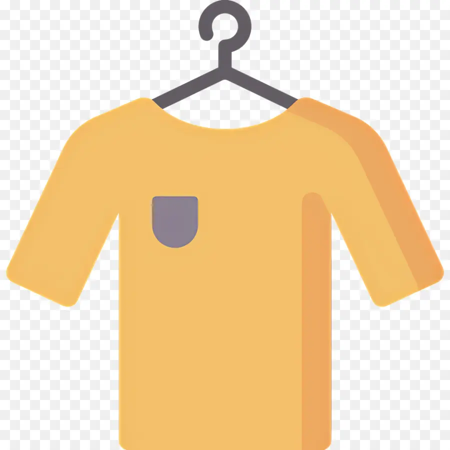 Tela Colgante，Camiseta Amarilla PNG