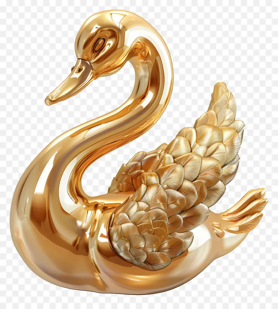 Cisne Dorado，Pájaro PNG