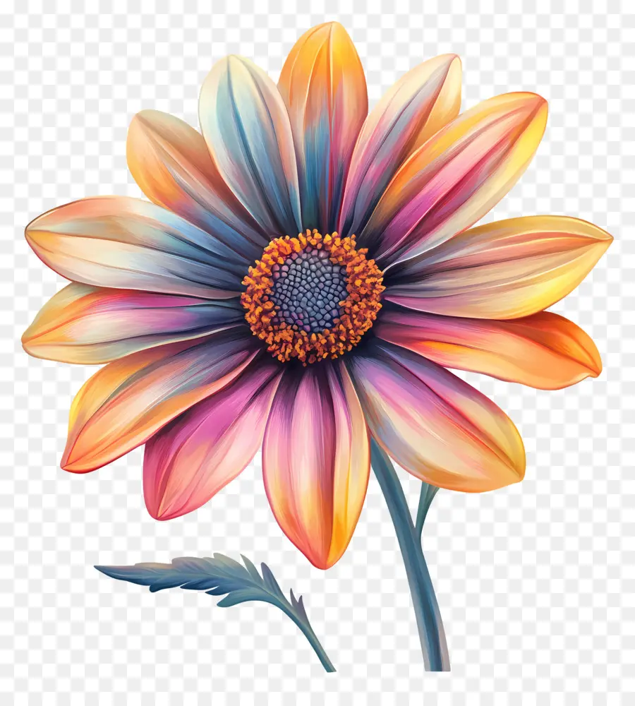 Buen Día，Flor Colorida PNG