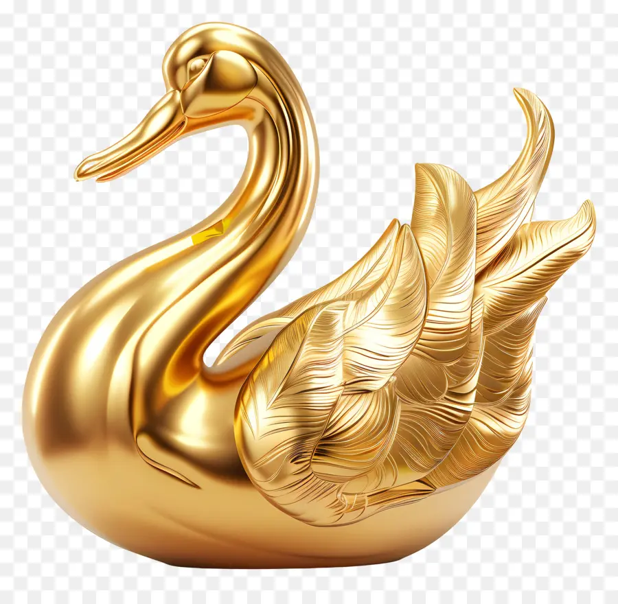 Cisne Dorado，Pájaro PNG