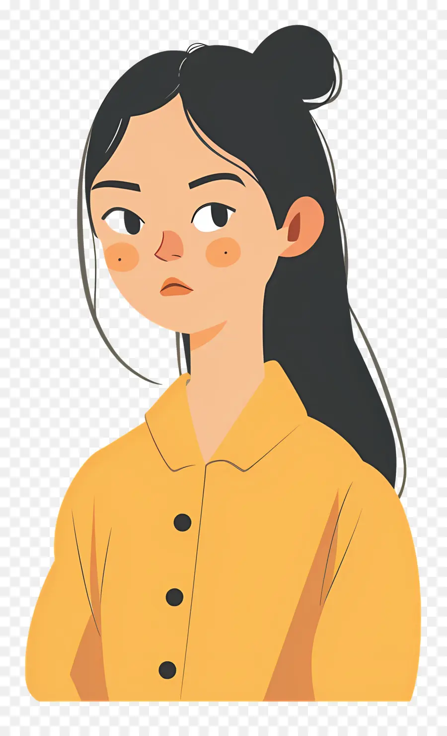 Mujer En Camisa，Chica PNG