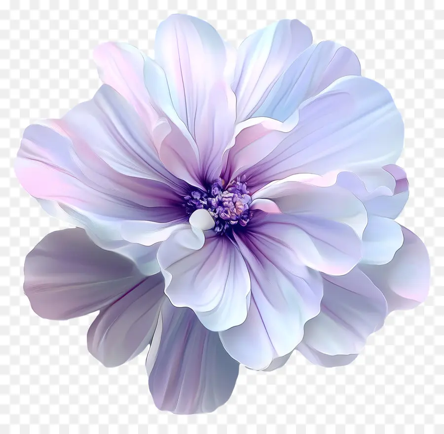 Buen Día，Flor Azul PNG