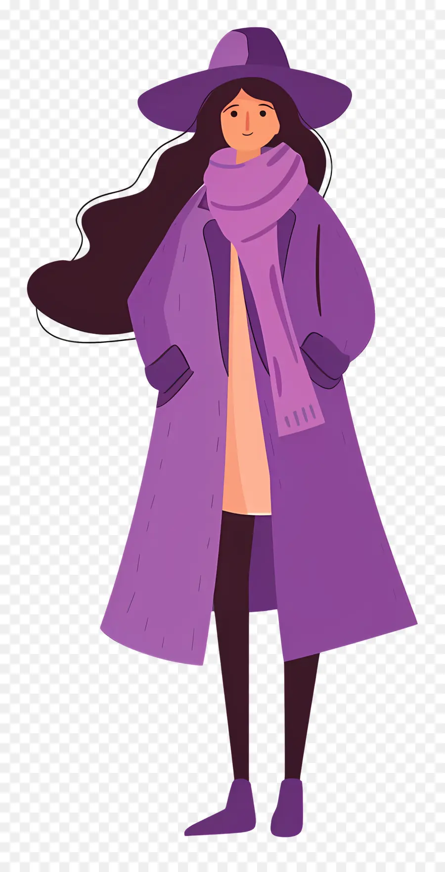 Mujer En Morado，Mujer PNG