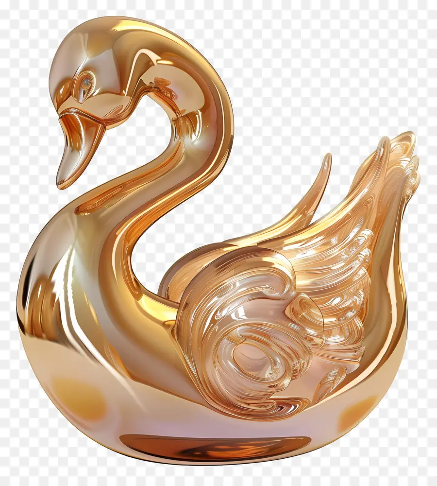 Cisne Dorado，Pájaro PNG