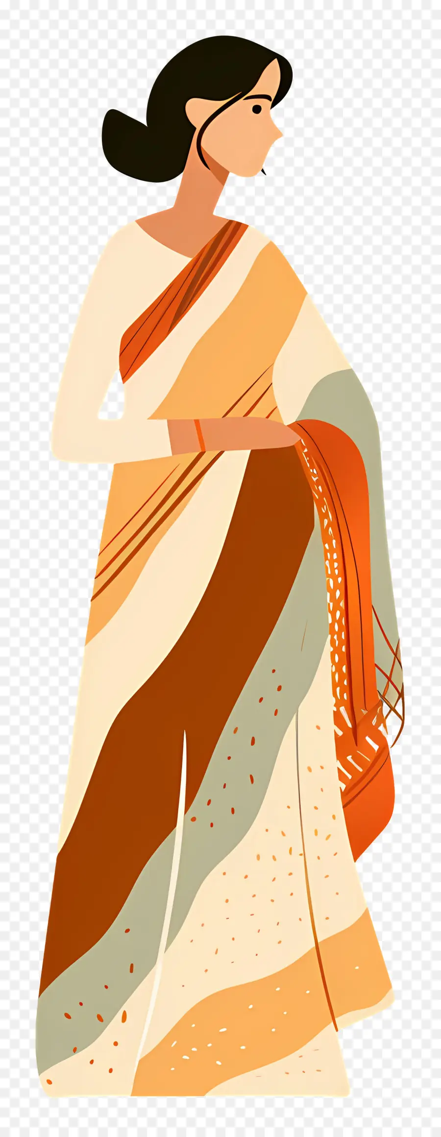 Mujer En Sari，Tradicional PNG