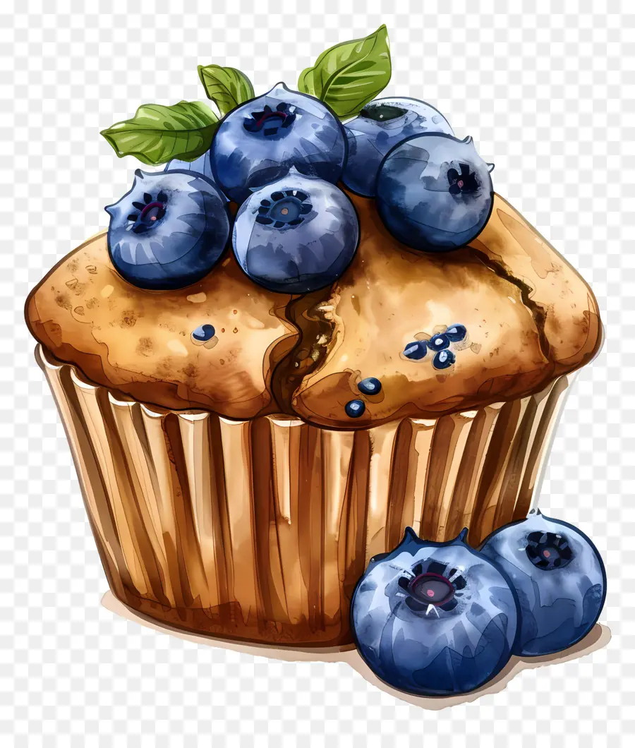 Muffin De Arándanos，Arándano PNG