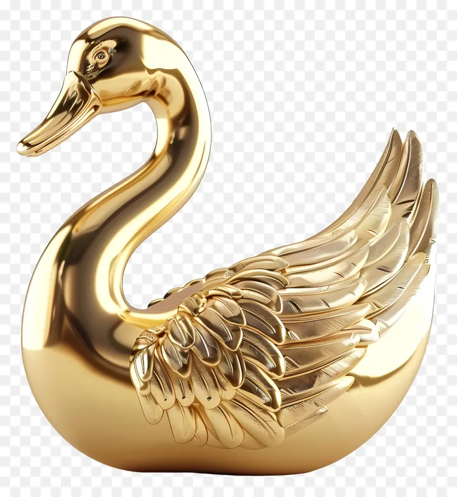 Cisne Dorado，Pájaro PNG