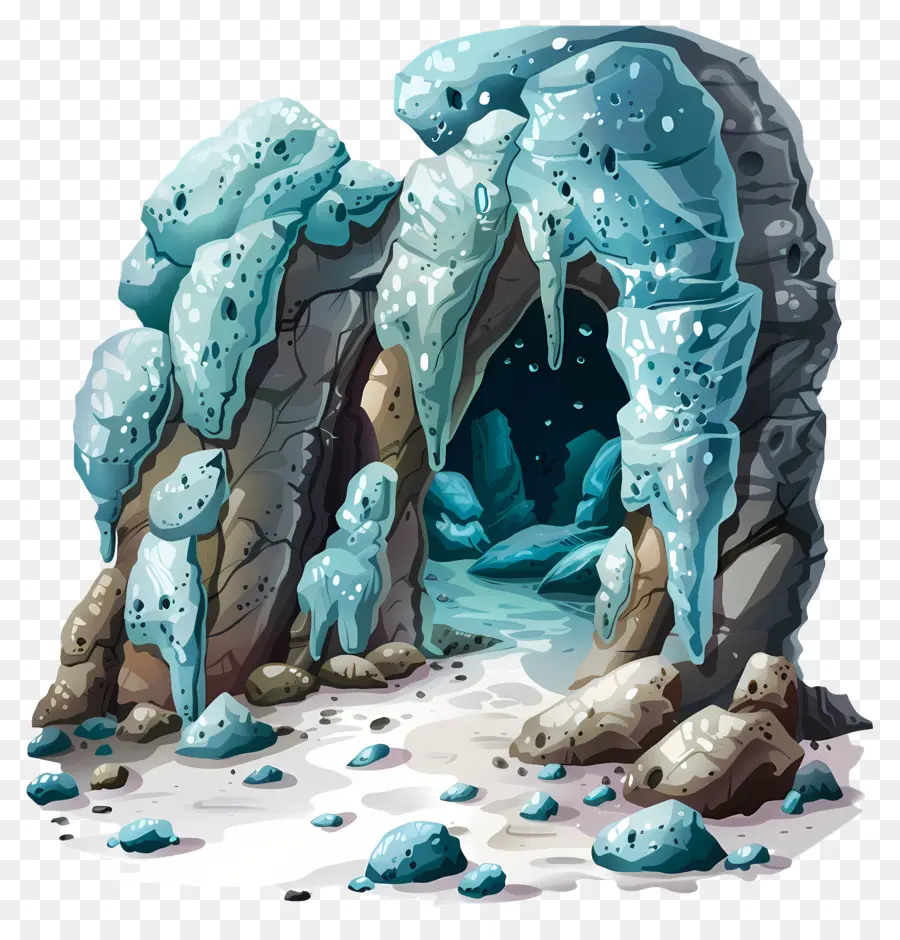 Cueva Bajo Tierra，Cueva De Hielo PNG