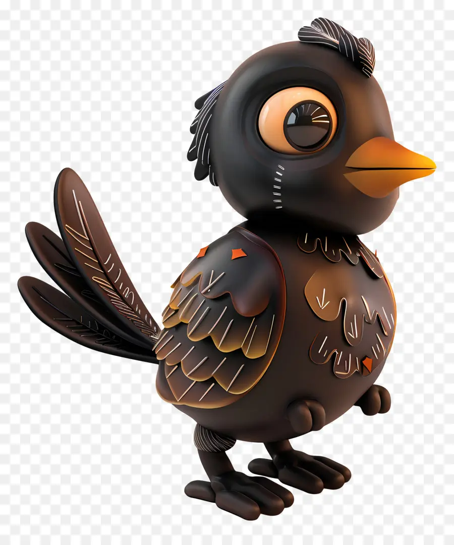 Pájaro Marrón，Pájaro Negro PNG