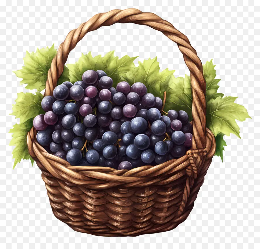 Uva，Cesta De Uvas PNG