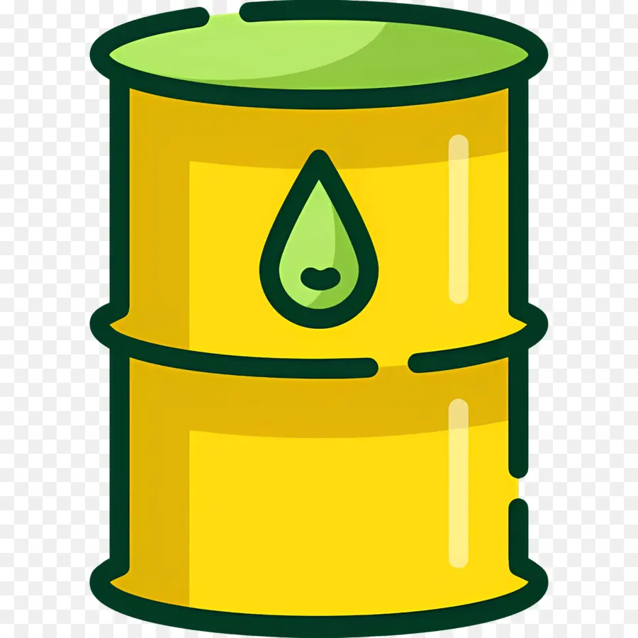 Tanque De Aceite，Barril De Petróleo Amarillo PNG