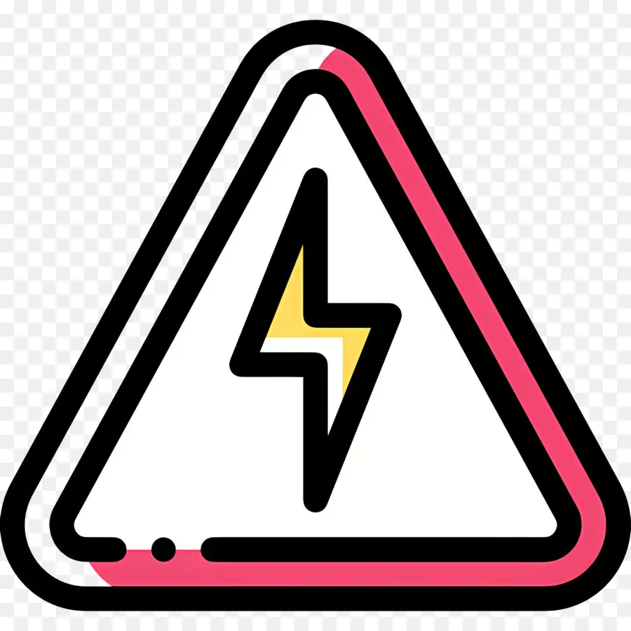 Advertencia Electrica，Rayo PNG