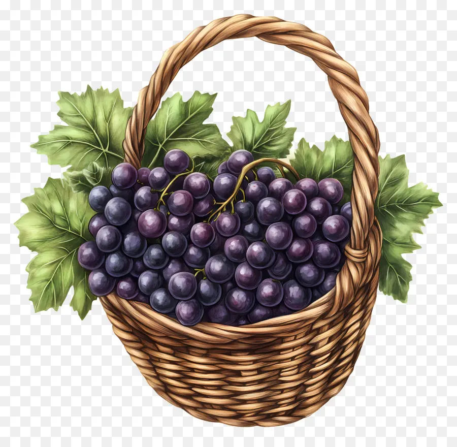 Uva，Cesta De Uvas PNG