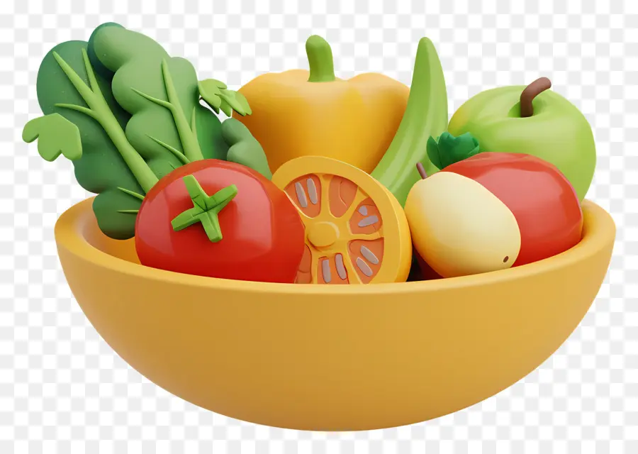 Tazón De Verduras，Ensalada PNG