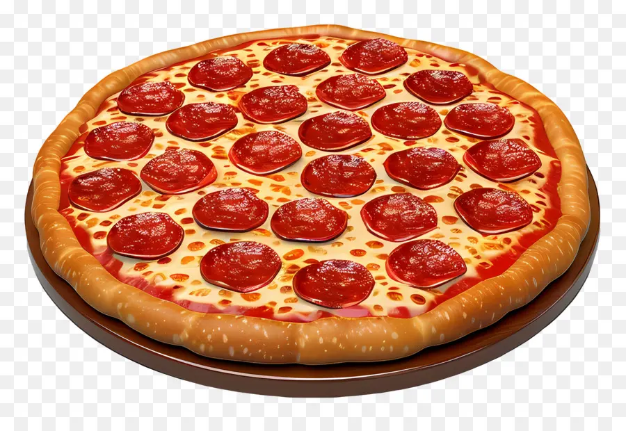 Pizza De Peperoni，Pizza Entera PNG