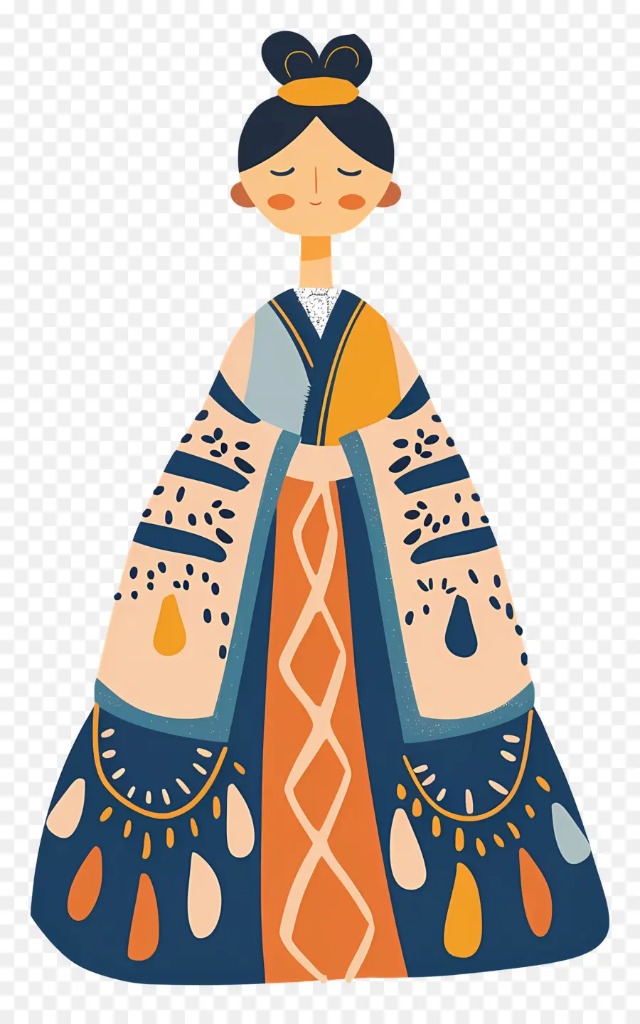 Mujer En Vestido Tradicional，Mujer Tradicional PNG