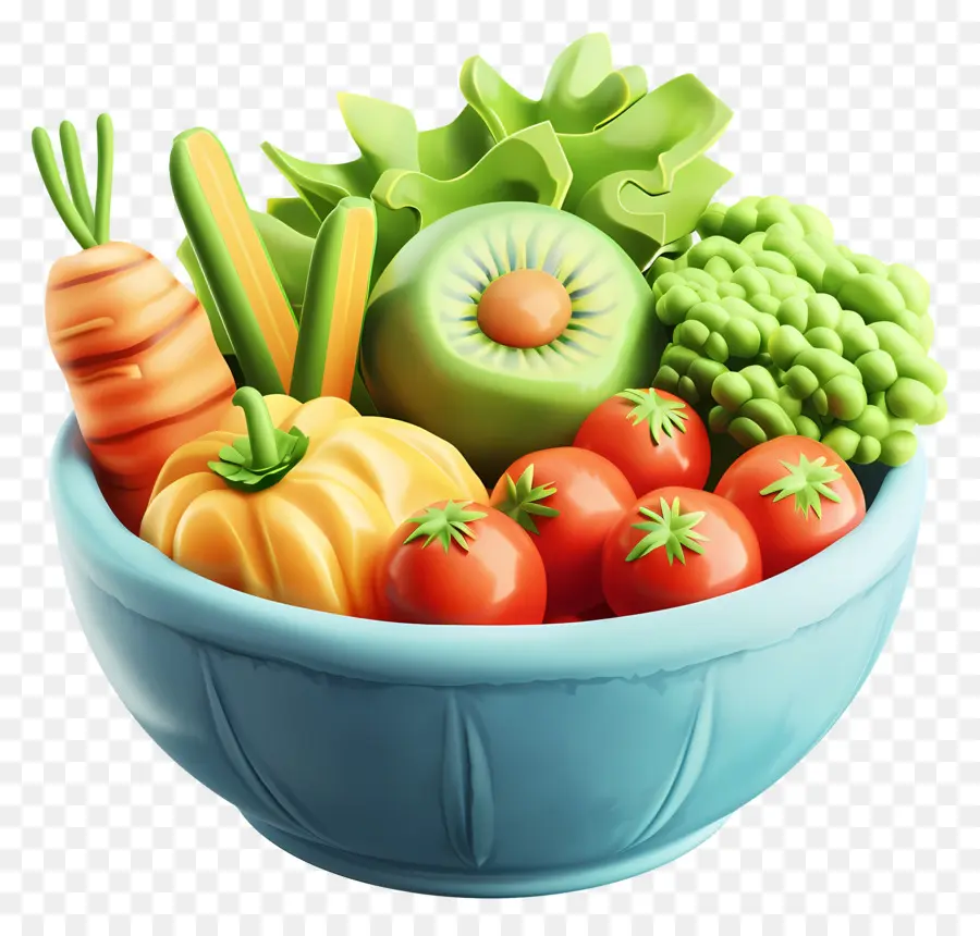 Tazón De Verduras，Ensalada PNG