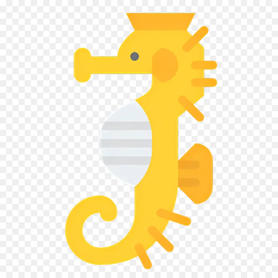 Caballito De Mar，Caballito De Mar Amarillo PNG