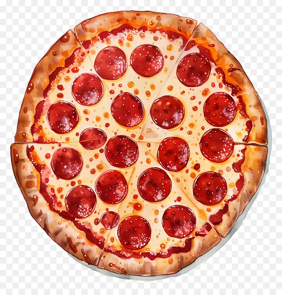 Pizza De Peperoni，Pizza PNG