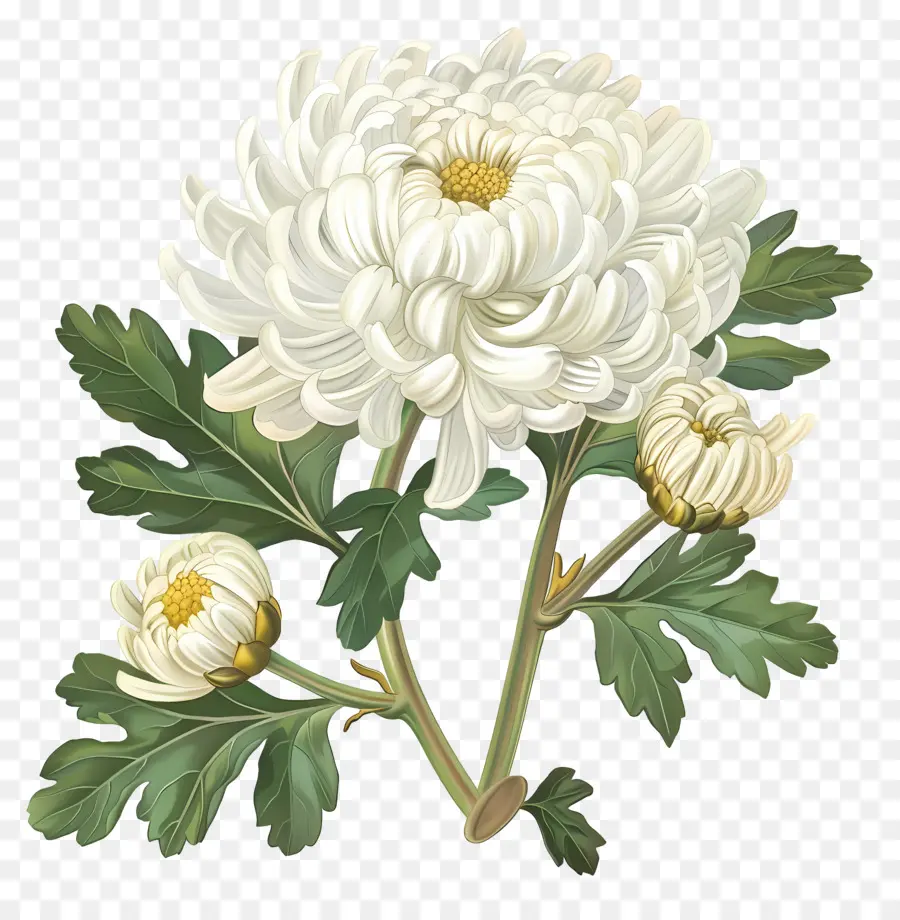 Flores De Crisantemo Blanco，Crisantemos Blancos PNG