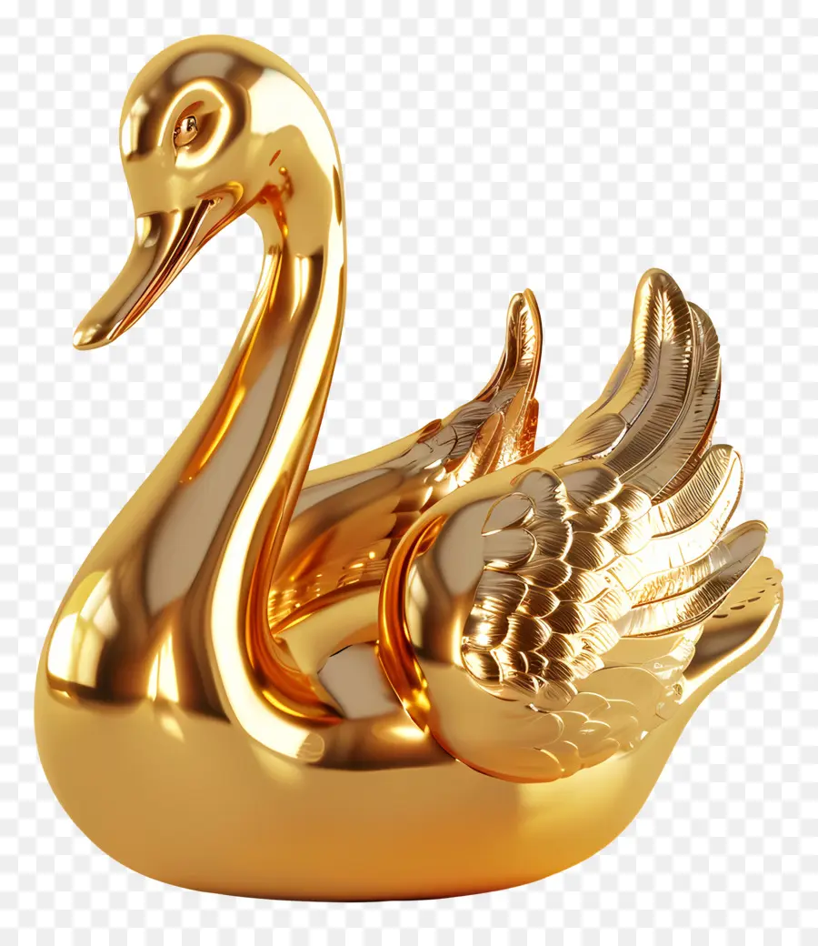 Cisne Dorado，Pájaro PNG