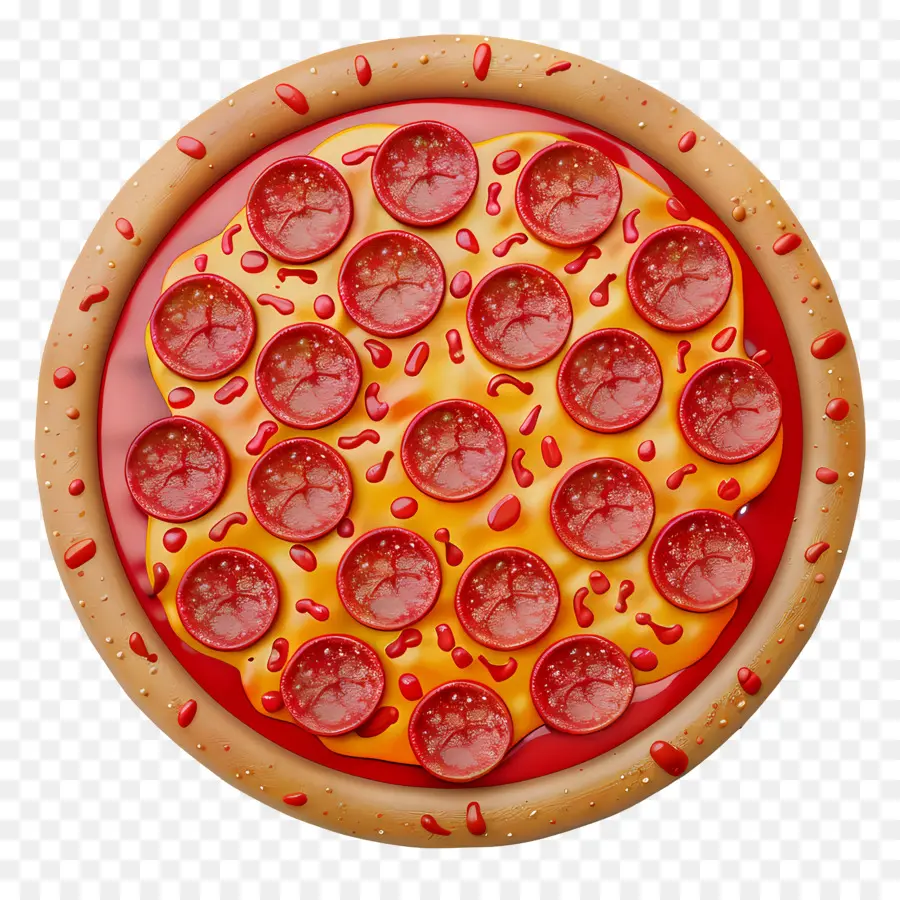 Pizza De Peperoni，Pizza PNG