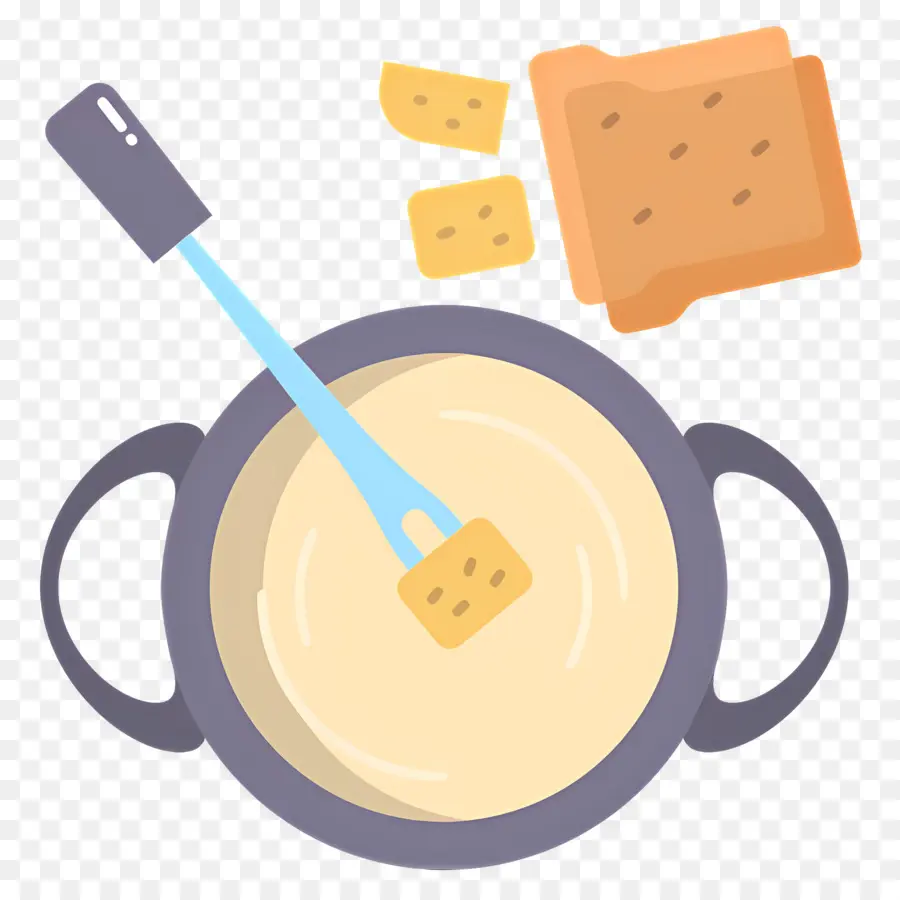 Fondue De Queso，Sopa Con Pan PNG