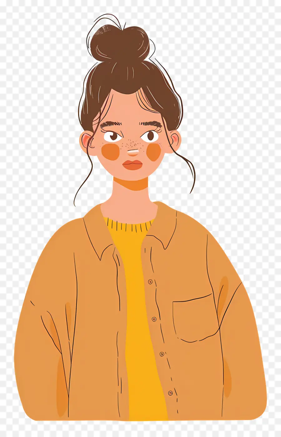 Mujer En Camisa，Chica PNG