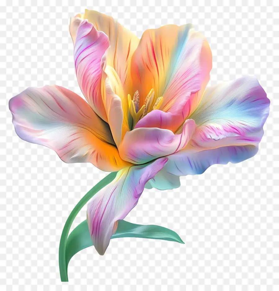 Buen Día，Flor Del Arco Iris PNG