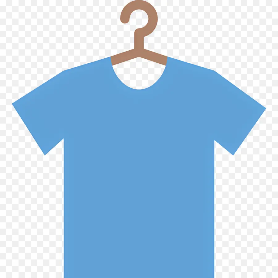 Tela Colgante，Camiseta Azul PNG