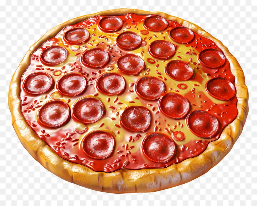 Pizza De Peperoni，Pizza PNG