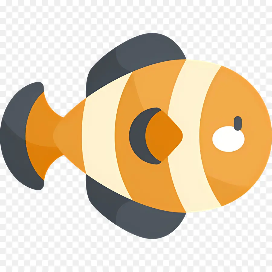 Pez Payaso，Pescado Amarillo Y Blanco PNG