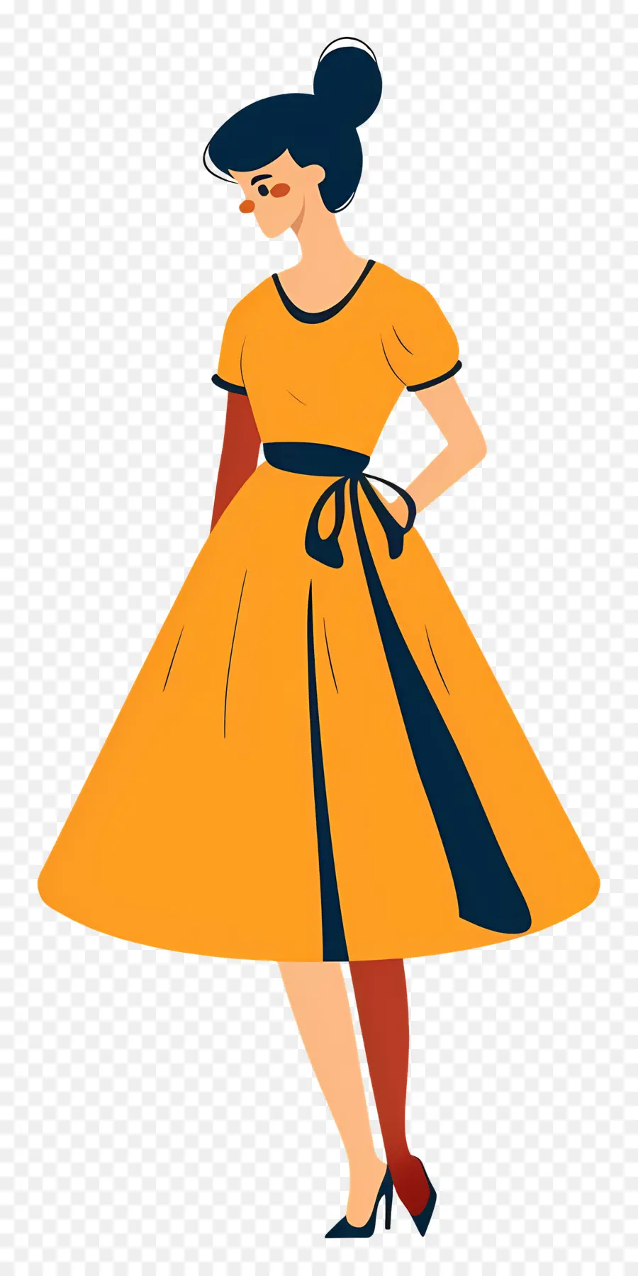 Mujer Vestida，Moda PNG